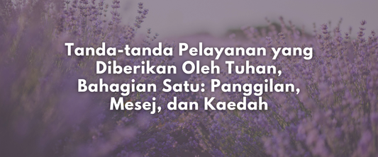 Tanda-tanda Pelayanan yang Diberikan Oleh Tuhan, Bahagian Satu: Panggilan, Mesej, dan Kaedah